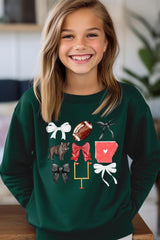 UL180B-E3077Z Arkansas Football Kids Graphic Sweatshirt $20