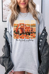 US3001-E3172 Harvest Is Plenty Graphic Tee $12.5