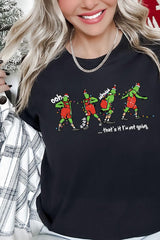 US3001P-E3203 Grinch Dance Funny Christmas Graphic Plus Tee $16