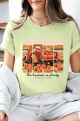 US3001P-E3172 Harvest Is Plenty Graphic Plus Tee $16
