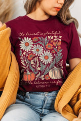 US3001P-E3173 Faith Harvest Graphic Plus Tee $16
