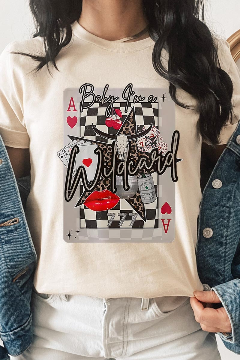 US3001-E3099 Retro Wildcard Graphic Tee $12.5
