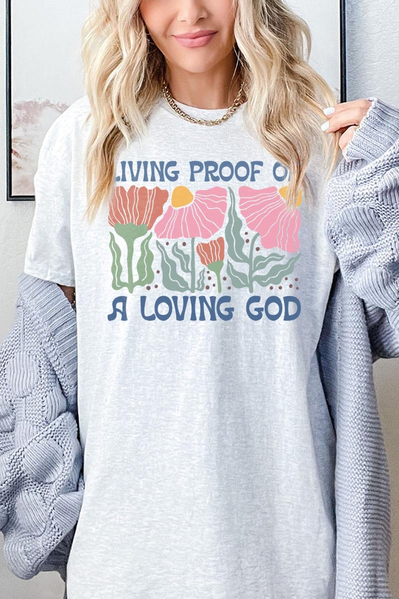 5000-E3066 Living Proof of a Loving Graphic Heavy Cotton Tee $9