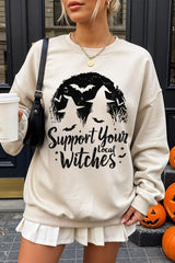 UL180-E3161 Local Witches Halloween Graphic Sweatshirt $20