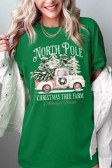 5000-E3174 North Pole Christmas Graphic Heavy Cotton Tee $9