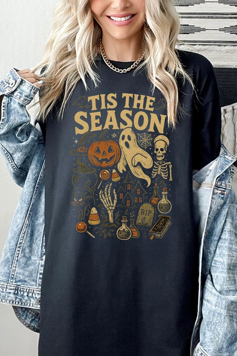 5000P-E3125 Tis The Season Halloween Plus Heavy Cotton Tee $12.75
