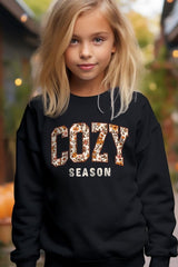 UL180B-E3082Z Cozy Season Kids Graphic Sweatshirt $20