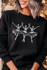 UL180P-E3156 Halloween Ballerina Graphic Plus Sweatshirt $25