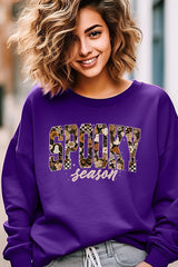 UL180P-E3105 Spooky Season Halloween Graphic Plus Sweatshirt $25