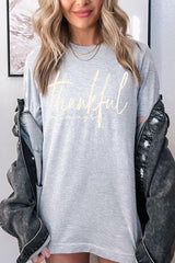US3001-E3170 Thankful Graphic Tee $12.5