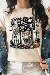 US3001P-E3122 Bookstore Halloween Graphic Plus Tee $16