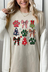5000-E3195 Christmas Bow Paw Graphic Heavy Cotton Tee $9