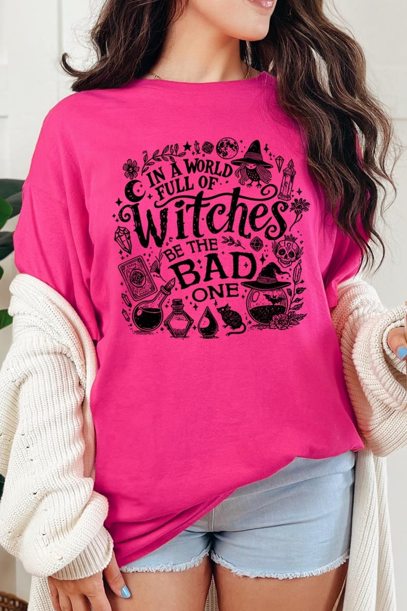5000-E3139 In a World of Witches Graphic Heavy Cotton Tee $9