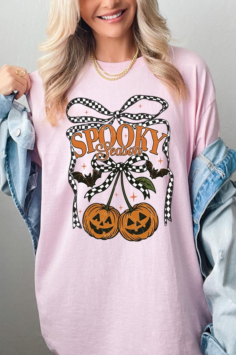 5000P-E3085 Pumpkin Cherries Graphic Plus Heavy Cotton Tee $12.75
