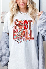 5000-E3053 Brushstroke Football Graphic Heavy Cotton Tee $9