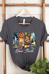 US3001P-E3061NY New York State Brushstroke Graphic Plus Tee $16