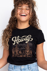 US3001Y-E3095Z Howdy Desert Western Kids Graphic Tee $11