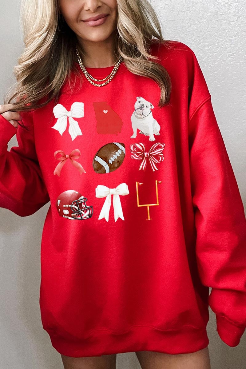 UL180P-E3080 Georgia Football Graphic Plus Sweatshirt $25