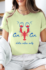 US3001-E3069 Cin Cin Lobster Celebration Graphic Tee $12.5