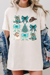 5000P-E3180 Western Christmas Graphic Plus Heavy Cotton Tee $12.75