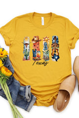 US3001-E3061TX Texas State Brushstroke Graphic Tee $12.5