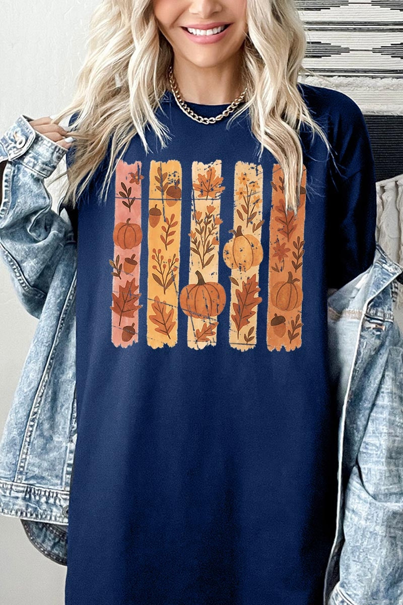 5000P-E3110 Brushstroke Fall Graphic Plus Heavy Cotton Tee $12.75