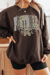 UL180P-E3132 Camo Football Graphic Plus Sweatshirt $25