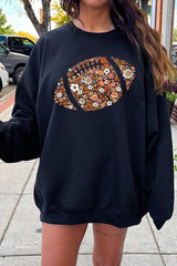 UL180-E3133 Floral Football Graphic Sweatshirt $20