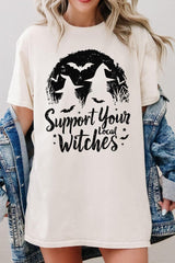5000-E3161 Local Witches Halloween Graphic Heavy Cotton Tee $9