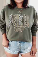 UL180P-E3132 Camo Football Graphic Plus Sweatshirt $25
