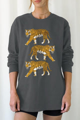 UL240-E3104 Retro Tigers Graphic Long Sleeve Tee $13.75