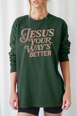 UL240P-E3114 Christian Graphic Plus Long Sleeve Tee $17
