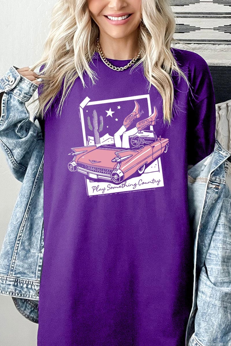 5000P-E3098 Play Something Country Plus Heavy Cotton Tee $12.75