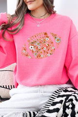 UL180-E3133 Floral Football Graphic Sweatshirt $20