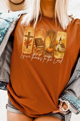 US3001P-E3169 Give Thanks To The Lord Graphic Plus Tee $16