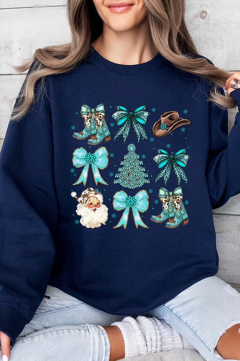 UL180-E3180 Western Christmas Graphic Sweatshirt $20