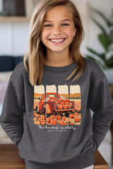 UL180B-E3172Z Harvest Is Plenty Kids Graphic Sweatshirt $20