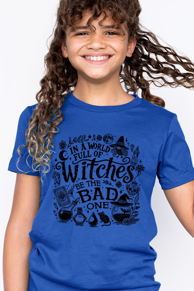 US3001Y-E3139Z In a World of Witches Kids Graphic Tee $11