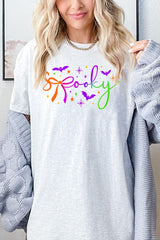 5000P-E3109 Spooky Halloween Graphic Plus Heavy Cotton Tee $12.75