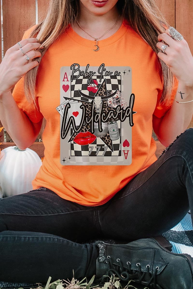 US3001P-E3099 Retro Wildcard Graphic Plus Tee $16