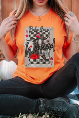 US3001P-E3099 Retro Wildcard Graphic Plus Tee $16