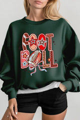 UL180-E3053 Brushstroke Football Graphic Sweatshirt $20