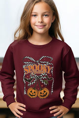 UL180B-E3085Z Pumpkin Cherries Kids Graphic Sweatshirt $20