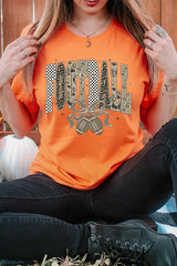 US3001-E3132 Camo Football Graphic Tee $12.5