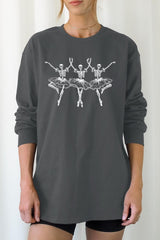 UL240P-E3156 Halloween Ballerina Graphic Plus Long Sleeve Tee $17