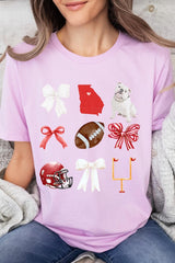 US3001P-E3080 Georgia Football Graphic Plus Tee $16