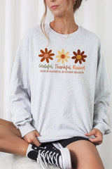 UL240-E3165 Boho Fall Christian Graphic Long Sleeve Tee $13.75