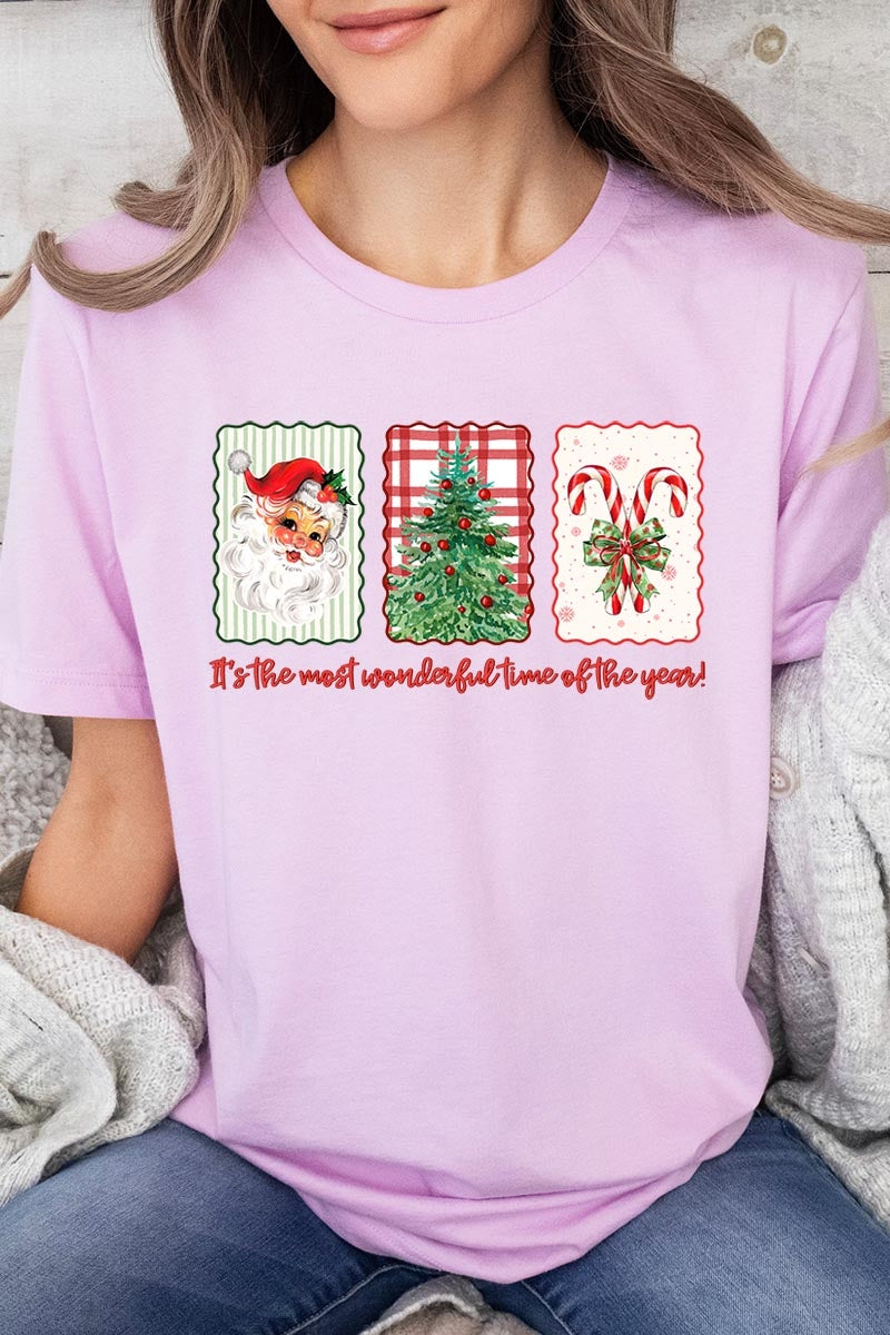 US3001-E3201 Most Wonderful Time Graphic Tee $12.5