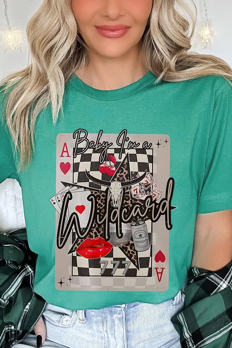 US3001-E3099 Retro Wildcard Graphic Tee $12.5