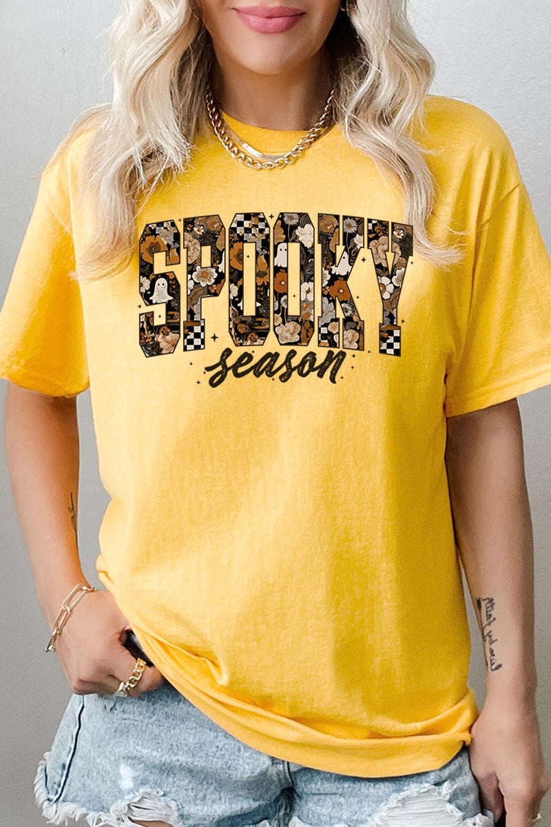 5000P-E3105 Spooky Halloween Graphic Plus Heavy Cotton Tee $12.75